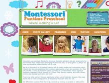 Tablet Screenshot of montessorifuntime.com